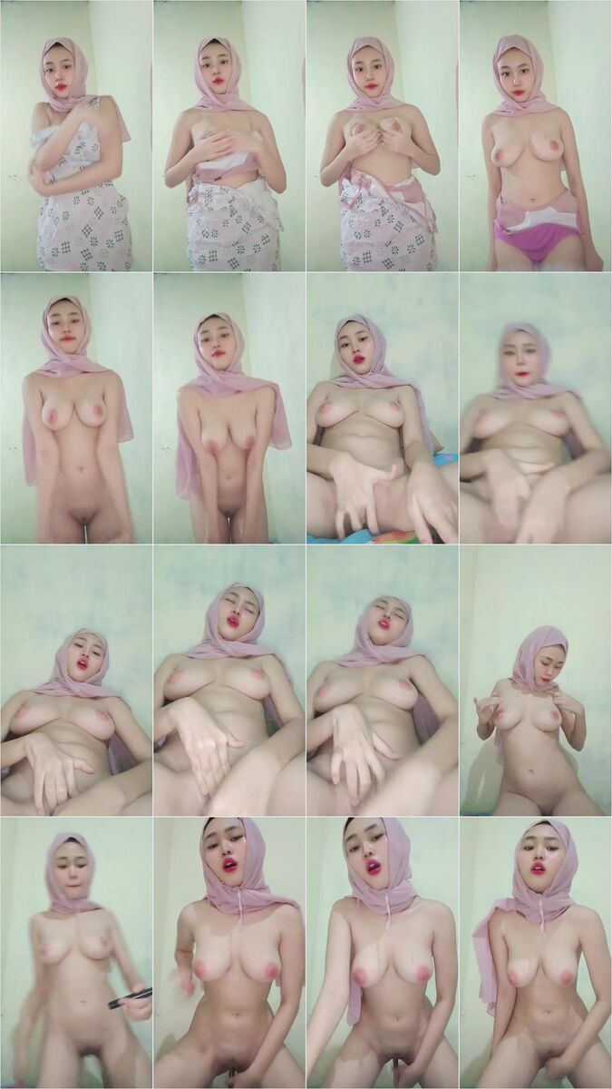 Abg cantik hijab putih mulus bahan ku