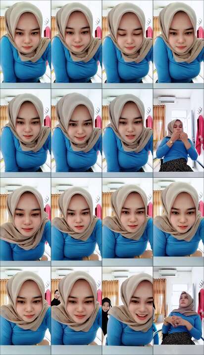 Indah Hijab Melon Mentul Lagi Ngobrol Santuy